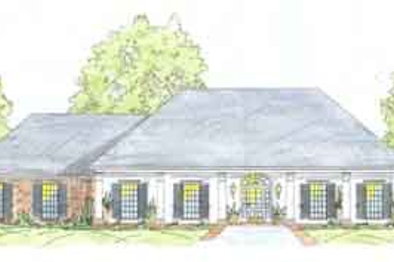 Dream House Plan - Southern Exterior - Front Elevation Plan #36-432