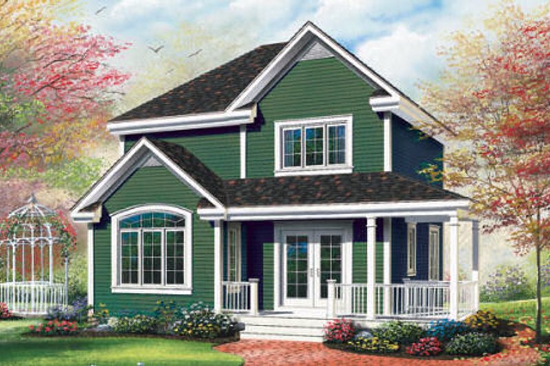 House Design - Cottage Exterior - Front Elevation Plan #23-489