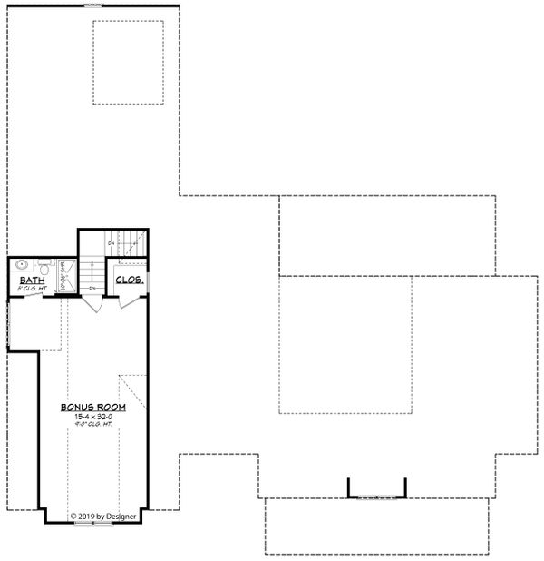 Farmhouse Floor Plan - Upper Floor Plan #430-191