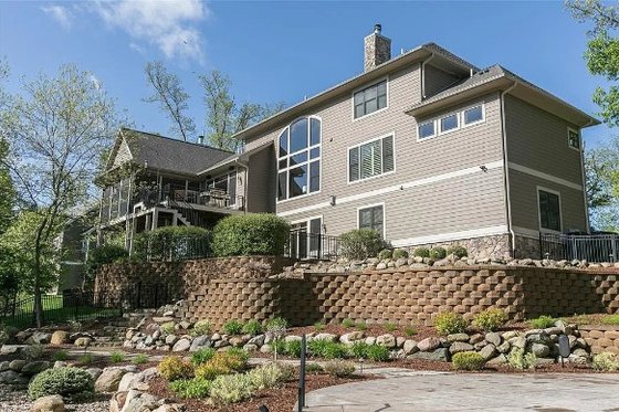 Exterior - Rear Elevation for Traditional House Plan #70-1554 - 7 bed, 4.5 bath