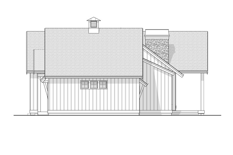 House Blueprint - Exterior - Other Elevation for Farmhouse House Plan #1114-74 - 3 bed, 2 bath