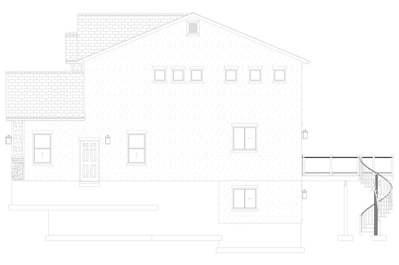 Architectural House Design - Exterior - Other Elevation for Craftsman House Plan #1060-246 - 5 bed, 3.5 bath