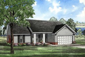 Traditional Exterior - Front Elevation Plan #17-114