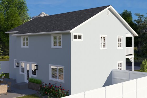 Exterior - Rear Elevation 2 for Craftsman House Plan #1060-263 - 4 bed, 2.5 bath