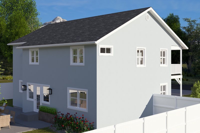 Home Plan - Exterior - Rear Elevation 2 for Craftsman House Plan #1060-263 - 4 bed, 2.5 bath