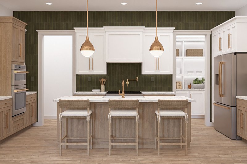 Home Plan - Interior - Kitchen for Farmhouse House Plan #455-736 - 3 bed, 2.5 bath