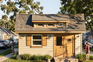 House Plan Design - Exterior - Front Elevation for Traditional House Plan #1122-10, 1 bath