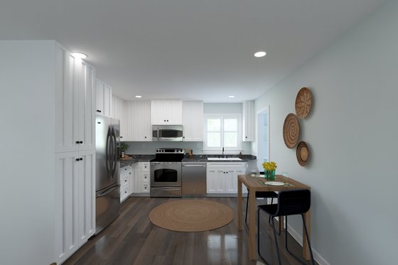 Interior - Kitchen for Traditional House Plan #1060-380 - 2 bed, 1 bath