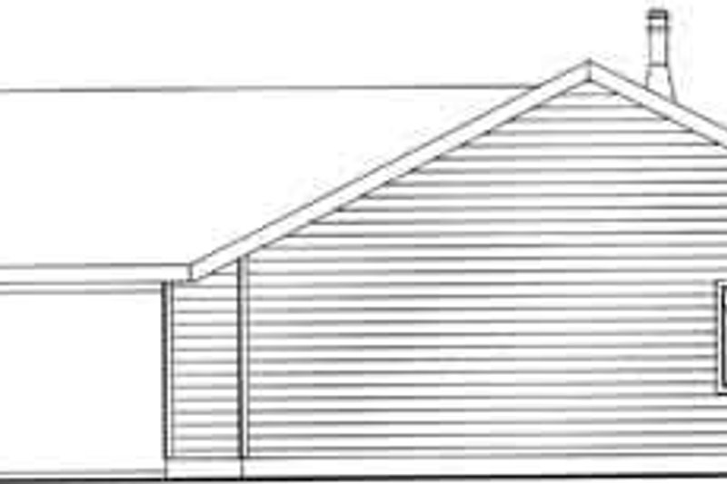 Home Plan - Exterior - Rear Elevation for Traditional House Plan #117-286 - 3 bed, 2 bath