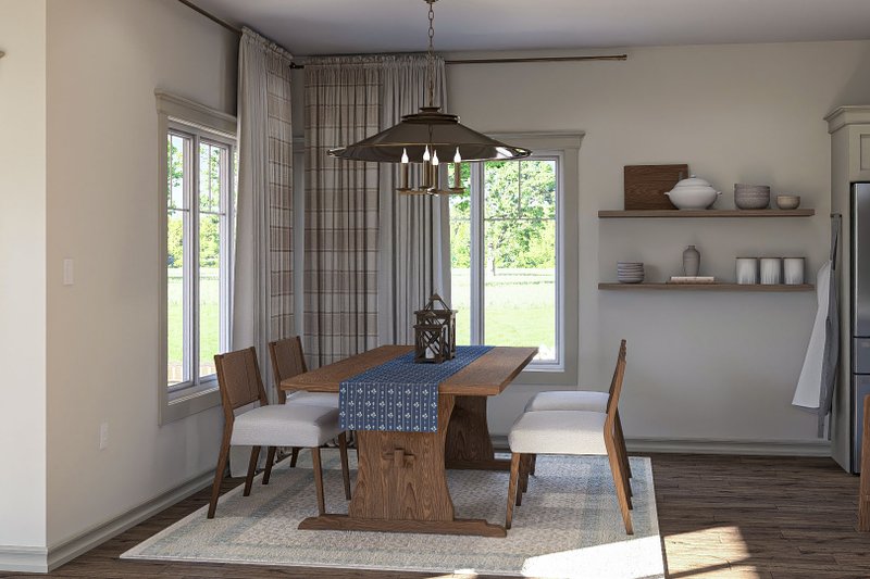 House Design - Interior - Dining Room for Craftsman House Plan #455-339 - 3 bed, 2.5 bath