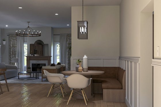 Interior - Dining Room for Barndominium House Plan #455-262 - 3 bed, 2 bath