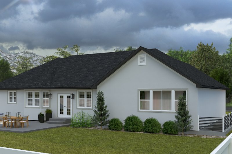 House Plan Design - Exterior - Rear Elevation 1 for Farmhouse House Plan #1060-291 - 2 bed, 2.5 bath