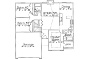 Ranch Style House Plan - 4 Beds 3 Baths 1718 Sq/Ft Plan #31-110 