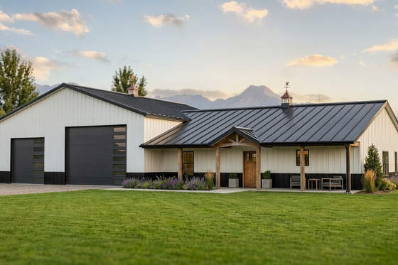 Simple Design with Big Garage