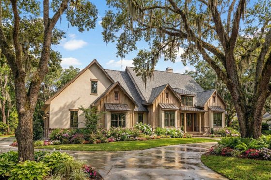 Exterior - Front Elevation 12 for Farmhouse House Plan #120-297 - 4 bed, 3.5 bath