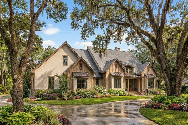House Design - Exterior - Front Elevation 12 for Farmhouse House Plan #120-297 - 4 bed, 3.5 bath