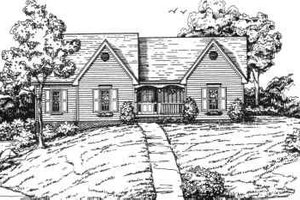 Ranch Exterior - Front Elevation Plan #30-150