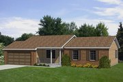 Ranch Style House Plan - 3 Beds 2 Baths 1130 Sq/Ft Plan #116-166 