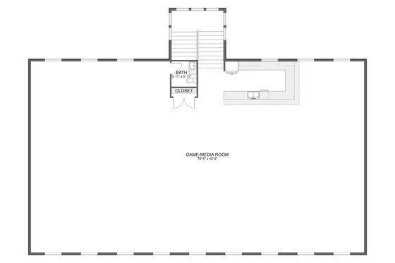 Floor Plan - Other Floor for Barndominium House Plan #1060-391 - 2 bed, 2.5 bath
