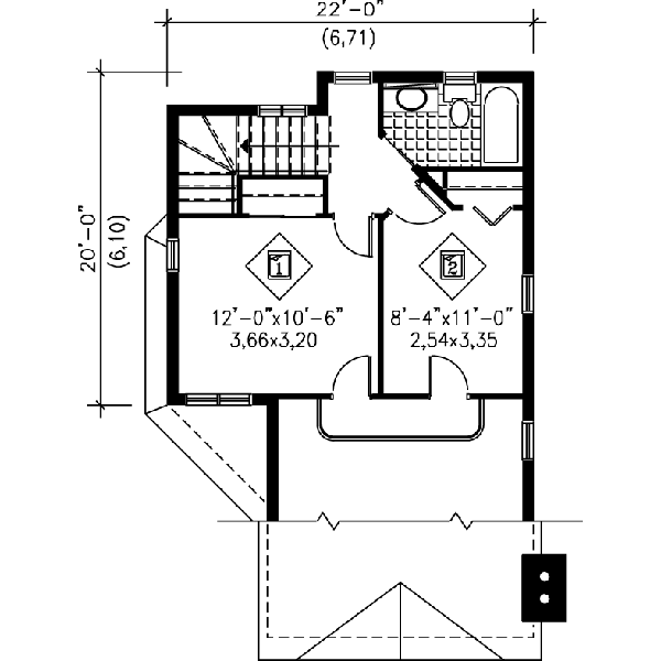 Floor Plan - Upper Floor Plan #25-2294