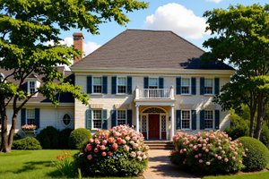 House Plan Design - Colonial Photo Plan #137-104