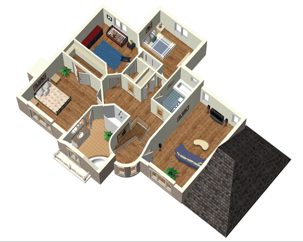 Dream House Plan - European Floor Plan - Upper Floor Plan #25-4710