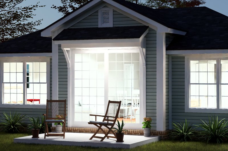 Architectural House Design - Exterior - Other Elevation 5 for Cottage House Plan #513-2471 - 2 bed, 2 bath