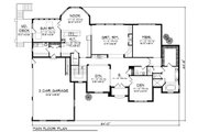 European Style House Plan - 4 Beds 3.5 Baths 5104 Sq/Ft Plan #70-889 