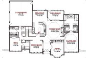 European Style House Plan - 4 Beds 3.5 Baths 3236 Sq/Ft Plan #63-212 