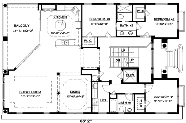 Mediterranean Floor Plan - Main Floor Plan #27-218