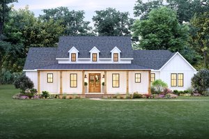 Architectural House Design - Farmhouse Exterior - Front Elevation Plan #1074-31