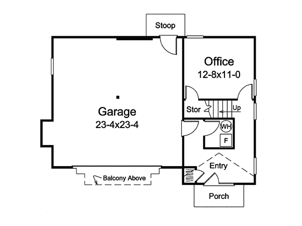 Floor Plan - Main Floor Plan #57-596