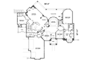 European Style House Plan - 5 Beds 4.5 Baths 5469 Sq/Ft Plan #135-104 