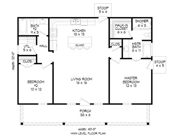 Home Plan - Country Floor Plan - Main Floor Plan #932-445