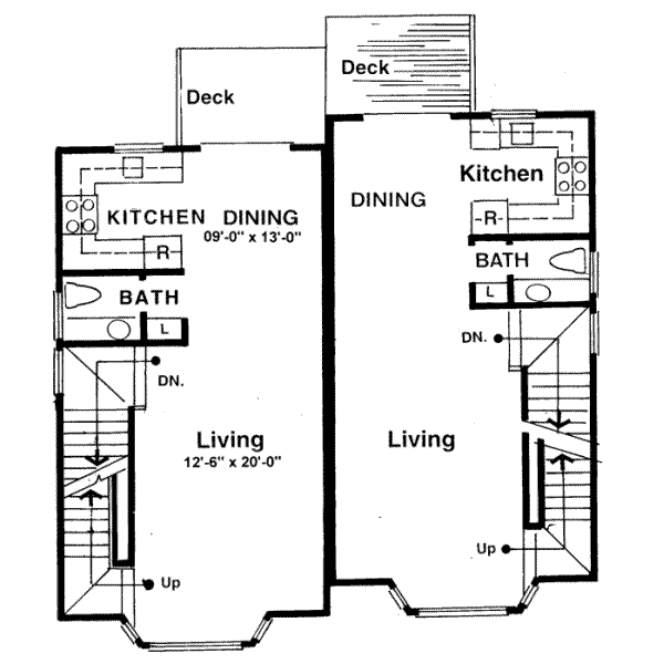 Traditional Floor Plan - Main Floor Plan #303-129