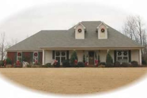 Exterior - Front Elevation for Southern House Plan #81-1092 - 3 bed, 2 bath