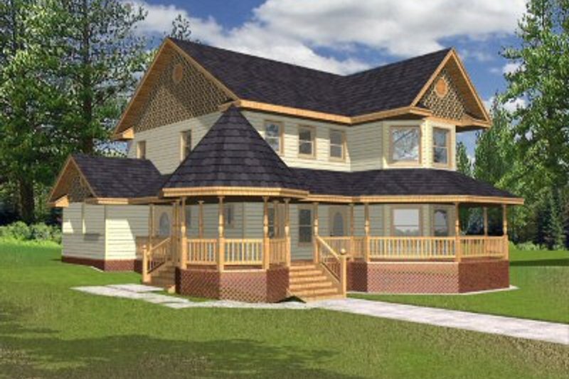 Home Plan - European Exterior - Front Elevation Plan #117-136