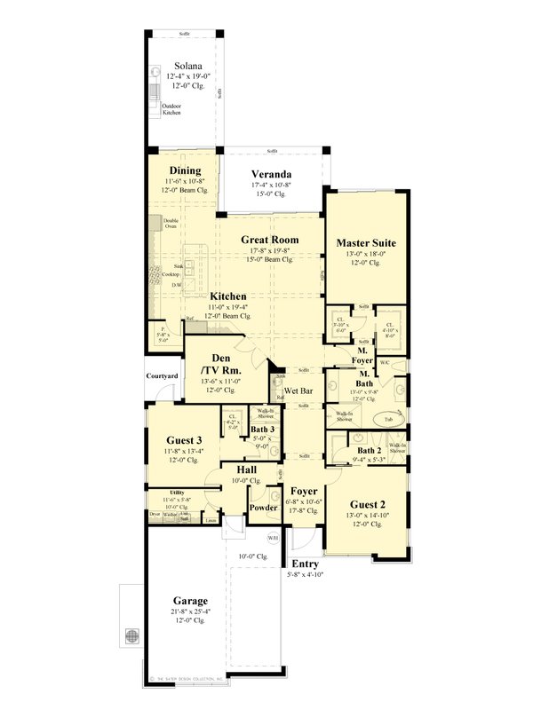 House Blueprint - Contemporary Floor Plan - Main Floor Plan #930-539