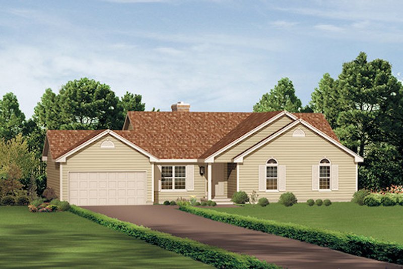 Home Plan - Ranch Exterior - Front Elevation Plan #57-202