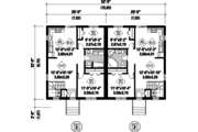 Ranch Style House Plan - 4 Beds 2 Baths 1664 Sq/Ft Plan #25-4514 