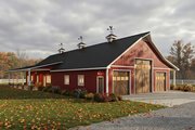 Barndominium Style House Plan - 3 Beds 2.5 Baths 1980 Sq/Ft Plan #1084-13 Exterior 