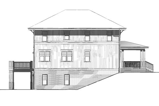 Exterior - Other Elevation 3 for Craftsman House Plan #926-5 - 3 bed, 3 bath