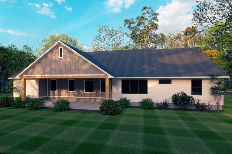 Dream House Plan - Exterior - Rear Elevation for Farmhouse House Plan #1111-33 - 4 bed, 3.5 bath