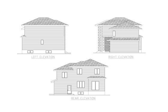 Exterior - Other Elevation for Modern House Plan #138-367 - 3 bed, 1.5 bath