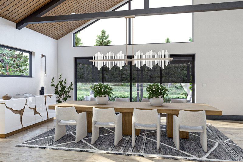 House Plan Design - Interior - Dining Room 1 for Barndominium House Plan #455-542 - 3 bed, 4.5 bath