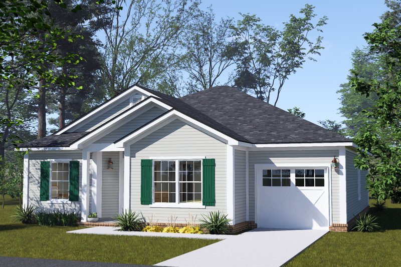 Architectural House Design - Exterior - Other Elevation 2 for Modern House Plan #513-2469 - 3 bed, 2 bath