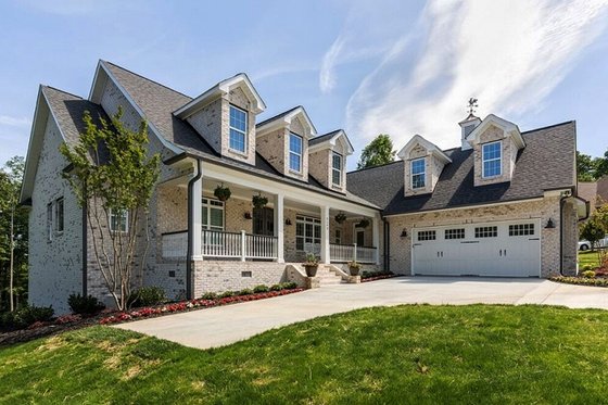 Exterior - Front Elevation 3 for Country House Plan #927-942 - 4 bed, 3.5 bath