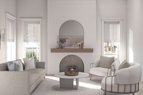 Interior - Family Room 3 for Beach House Plan #455-761 - 4 bed, 4.5 bath