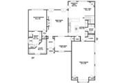 European Style House Plan - 4 Beds 2.5 Baths 3491 Sq/Ft Plan #81-1183 