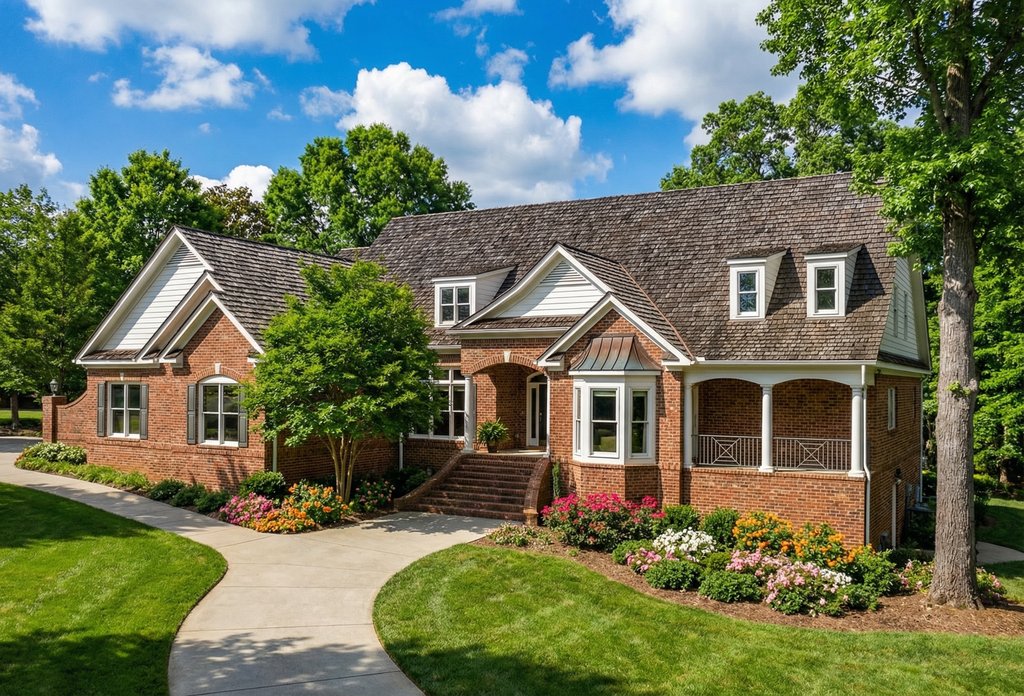 Exterior - Front Elevation 2 for European House Plan #17-240 - 3 bed, 4.5 bath